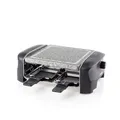 Produktbild: Princess 01.162810.01.001 Raclette 4Pfännchen, Antihaftbeschichtung, mit Grillstein Schwarz