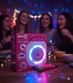 Produktbild: RockJam Karaoke Maschine 10W Bluetooth, 2 Mikrofone, Akku, tragbar