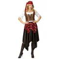 Produktbild: W WIDMANN MILANO Party Fashion - Piratenkostüm Damen 3-teilig | Kleid, Korsett und Kopfband im Freibeuter und Bandit Look für Karneval und Mottoparty