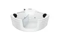 Produktbild: AcquaVapore Whirlpool-Badewanne Whirlpool Badewanne Wanne W70H 150x150cm mit Tür, (1-tlg), mit Ablaufgarnitur