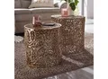 Produktbild: Couchtisch 2er Set FineBuy Design Wohnzimmertisch rund Metall Beistelltisch