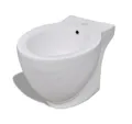 Produktbild: vidaXL Bidet Runder Bidetständer Weiß Hochwertige Keramik