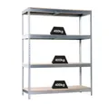 Produktbild: PROREGAL® Schwerlastregal Schwerlastregal Wood Yeti Four, HxBxT 200x120x45cm, Verzinkt