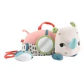 Produktbild: Fisher-Price Spielzeug für Neugeborene Planet Friends Neugieriges Bauchlage-Nashorn Plüschtier mit sensorischen Aktivitäten für Babys ab 0 Monaten, HYR55