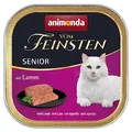Produktbild: animonda vom Feinsten Senior Katzenfutter nass Nassfutter mit Lamm (32 x 100g), Katzenfutter ab 7 Jahren, ohne Getreide ohne Zucker, mit frischen, fleischigen Zutaten