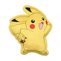 Produktbild: Character World Deko-Kissen Pokemon Geschenk für Kinder & Teenager, weich, kuschelig, 3D Kissen Form, perfekt als Kuscheltier (Pikachu)