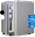 Produktbild: Klarstein Mini Kühlschrank für Zimmer, Mini-Kühlschrank für Getränke, Snacks & Kosmetik, Kleine Minibar, Kühlschrank Klein & Leise, Verstellbare Ablagen, Kleiner Skincar Kühlschrank 6-18°C, 45L