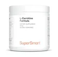 Produktbild: L-Carnitin Formel – Mit L-Carnitin-Tartrat & Acetyl-L-Carnitin – Vegan – Glutenfrei – 150 g Pulver - SuperSmart
