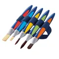 Produktbild: Pelikan griffix Pinsel-Set 5er verschiedene Borsten und Haare mit Pinselband