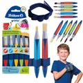 Produktbild: Griffix Pinsel Set 5 Stk. Rund Flach für Kinder mit Griff & Gummi