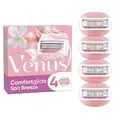 Produktbild: Gillette Venus Comfortglide Spa Breeze Rasierklingen Damen, 4 Ersatzklingen für Damenrasierer mit 3-fach Klinge | 4 Stück (1er Pack)