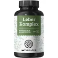 Produktbild: NATURE LOVE® Leber Komplex - 120 Kapseln - Mariendistel, Cholin, Artischockenextrakt, Curcuma & Zink