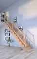 Produktbild: Holztreppe Lindos (Eiche) in gerader Ausführung-80 cm-Holz-Holz Design Geländ...