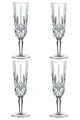 Produktbild: Nachtmann NOBLESSE Champagnergläser 4er Set Kristallglas Schliffdekor je 155 ml