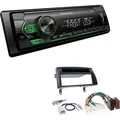 Produktbild: Pioneer MVH-S120UBG 1-DIN Autoradio mit grüner Beleuchtung und USB kompatibel mit Android-Smartphones inkl. Einbauset passend für Toyota Corolla ...