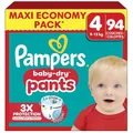 Produktbild: Pampers Baby-Dry Pants Größe 4, 94 Windeln, 9 kg - 15 kg, 360 ° Halt, um Gähnen und Auslaufen zu vermeiden