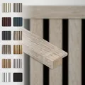 Produktbild: HEXIM Abschlussleiste 275x2,7cm passend für unsere Akustikpaneele - flexible Lamellenwand Holz MDF Wandpanelee Lamellenverkleidung Wandverkleidung (1 Abschlussleiste Sonoma Oak - APA06)