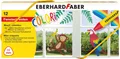 Produktbild: Eberhard Faber 524112 - Fensterkreide Set, 12 Wachsmalstifte für Fenster und Pap