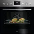 Produktbild: AEG - OO10HSM (OU5AE20SM + HE604062XB) - Einbauherdset - Reinigung mit Wasserdampf - Schwarz/Silber