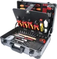 Produktbild: KS 911.0628 - 1/4'' + 1/2'' Elektriker-Werkzeugkoffer, 128-teilig