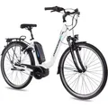 Produktbild: 28 Zoll E-Citybike Damenrad CHRISSON E-CASSIOPEA 7 Gang Shimano Nexus weiß matt BOSCH Active Line Powerpack 400 - Weiß