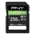 Produktbild: PNY 256GB EliteX-PRO 60 UHS-II SDXC Karte 180MB/s Wasserdicht Sturzfest OVP NEU