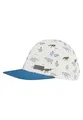 Produktbild: Sterntaler Basecap Dinosaurier – Leichte Kindermütze aus Baumwolle mit Dinosaurier-Print und Verstellbarer Metallschließe – Weiß, Größe 55