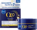 Produktbild: NIVEA Q10 Anti-Falten POWER Nachtpflege, Nachtcreme, Frauen, Jeder Hauttyp, Gesicht, Anti-Falten, Kräftigend, Feuchtigkeitsspendend, Regenerierend, 50 ml