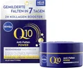 Produktbild: NIVEA Q10 Anti-Falten POWER Regenerierende Nachtpflege (50 ml), straffende Gesichtspflege für alle Hauttypen, Nachtcreme mit purem Q10, Kreatin & Hyaluronsäure