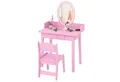 Produktbild: COSTWAY Schminktisch, Kinder Frisiertisch Set mit Stuhl
