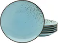 Produktbild: CreaTable Dessertteller Essteller NATURE COLLECTION, (6 St), Teller Set für 6 Personen, Ø 21 cm, Steinzeug