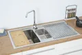 Produktbild: Edelstahl Einbauspüle Spülbecken Küchenspüle Spüle 100 x 50 cm Respekta Chicago