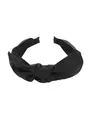 Produktbild: axy Haarreif Haarreif mit Schleife 13 cm x 4,5 cm aus Glanz Stoff, Vintage Damen Haareifen Haarband