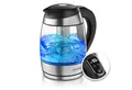 Produktbild: Arendo Wasserkocher Teekocher aus Glas & Edelstahl mit Temperatureinstellung und Teesieb, 1,8 l, 2200 W, Temperaturwahl 40° C - 100° C, Überhitzungsschutz, Warmhaltefunktion
