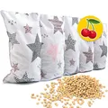 Produktbild: Amilian Kirschkernkissen Mikrowelle 55 x 20cm Wärmekissen Rücken Nacken Schulter Wärmekompresse Körnerkissen Kinder Erwachsene Massagekissen Kältekissen gross