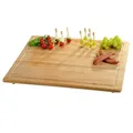 Produktbild: Kesper | XXL Schneideplatte | Abdeckplatte extra groß | 56 x 50 x 4 cm | Backbrett | FSC Bambus | ideal auch Schneideplatte oder Hackbrett