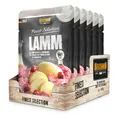 Produktbild: BELCANDO Frischebeutel [6x300g Lamm mit Kartoffel & Cranberries] | Nassfutter für Hunde | Feuchtfutter Alleinfutter im Einzelportionsbeutel