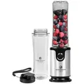 Produktbild: Chef Cuisine Smoothie, Schwarz, Edelstahl, Metall, Kunststoff, 0,5 L, abnehmbarer Mixbehälter, Smoothie-Funktion, Ice-Crush-Funktion, einfache Reinigung, Messer aus Edelstahl, Küchengeräte, Mixer