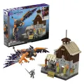 Produktbild: Mattel HDL28-Mega-The Witcher-Bauset+LED-Lichtern,1170 Teile,Geralts Greifjagd