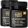 Produktbild: Kaimai Gold MGO 1000+ / UMF 22+ Manuka Honig * 2x 250G Premium Monofloral UMF® Zertifizierter Neuseeländischer ManukaHonig * MGO 800 820 = UMF 19, 829 830 850 = UMF 20, 1122 = UMF 24, 1200 = UMF 25