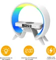 Produktbild: Miraval Design Wecker mit kabelloser Ladefunktion, RGB-Beleuchtung