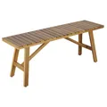 Produktbild: Riess Ambiente Outdoor Sitzbank Bali - 110cm - Natur Honey Akazienholz wetterfest Balkonbank Holzbank Bank