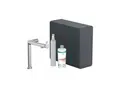 Produktbild: hansgrohe Spültisch-Einhebelmischer Aqittura M91 SodaSystem 240, 1jet, Starter Set, chrom (76810000)