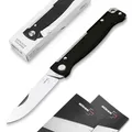 Produktbild: BÖKER PLUS Atlas Messer - kleines Slipjoint Taschenmesser - Klappmesser mit Metall Griff - EDC Vollmetall-Messer - Vintage Sandvik Knife