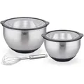 Produktbild: GSW Rührschüsselset Primo, Edelstahl, Metall, 3-teilig, ISO 9001, Backen, Backhelfer, Rührschüsseln