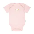 Produktbild: Steiff Unisex Baby Body amerikanischer Kragen Kurzarm Unterwäsche, Silver PINK, 50