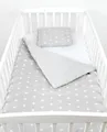 Produktbild: Babydecke BABYLUX Babydecke Krabbeldecke MINKY Kuscheldecke 75x100 cm+KISSEN, BabyLux, 5K. Grau + Sterne