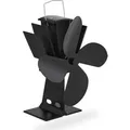 Produktbild: Relaxdays Ofenventilator Aluminium Schwarz Ohne Strom 21 cm x 19 cm x 12 cm 570 g