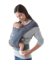 Produktbild: Ergobaby Embrace Babytrage für Neugeborene ab Geburt Extra Weich, Bauchtrage Baby-Tragetasche Ergonomisch, Oxford-Blau, 1 Stück (1er Pack)