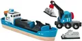 Produktbild: BRIO Containerschiff mit Kranwagen, 1Stück